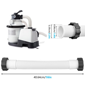 Tuyau de pompe de filtration de piscine 11535, tuyau de remplacement de pompe de piscine de 1,5 pouces pour <span class=keywords><strong>Intex</strong></span> |   16 pouces - Product Image 2