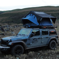 Tente de toit de voiture Ada légère à double couche, grande, souple, portable, résistante à l'humidité et au vent, pour le camping rapide