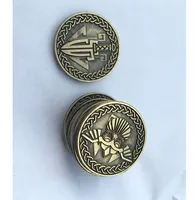 Pièces de monnaie commémoratives personnalisées haut de gamme en métal doré et bronze, double face, pour récompenses d'entreprise, souvenirs, avec emballage cadeau