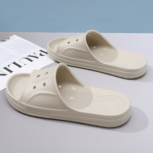 Chaussons pour hommes à semelle épaisse en EVA souple, antidérapants, respirants, résistants aux odeurs et à l'usure, chaussons pour femmes pour la maison, l'extérieur et la plage - Product Image 1