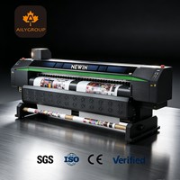 Imprimante éco-solvant grand format 3,2 m, 4 têtes Epson I3200, 4 cartouches d'encre, équipement d'impression de qualité photographique