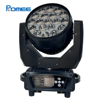 Luz de Cabeza Móvil LED RGBW 4 en 1 de 19x15W, Efecto Wash Beam, Iluminación DMX para Escenarios, Conciertos, DJ, Clubes, Discotecas, Eventos y Espectáculos