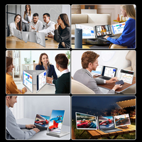 360 ° Rotation 16 ''Super-mince Conception 1200p Plug and Play IPS Moniteur Portable Écran Triple Écran Extender pour Ordinateur