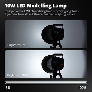 <span class=keywords><strong>Flash</strong></span> de studio professionnel Godox SK300IIIV, série de lampes pratiques avec panneau de contrôle amélioré pour studio photo et streaming - Product Image 2