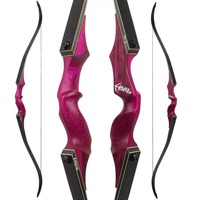 Ensemble d'arc recurve démontable 60 pouces 20-60 LBS RH/LH avec branches en fibre de verre à âme en bambou, kit complet de tir à l'arc pour la chasse, la compétition et l'entraînement