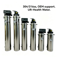 Sistem Filter Air Nano Stainless Steel 316, 4000-6000L/H Pembersih UF Manual/Otomatis dengan Backwash untuk Rumah