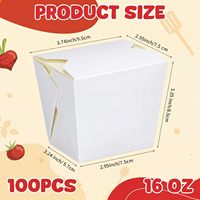 Caja de Papel Kraft Ecológica para Alimentos, Personalizable, Desechable, para Llevar, para Fideos y Pasta, Compostable, para Restaurantes, con Relieve