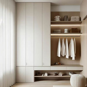 Moderne Léger Style Luxe Beau Blanc Crème Série Type de Sol Chambre Principale Armoire - Product Image 6