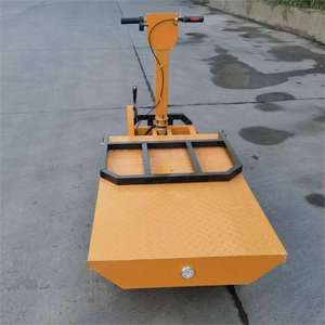 Chariot plat électrique Offre Spéciale petit chariot à plat de poussée de main mini chariot flexible à 3 roues de transport - Product Image 6