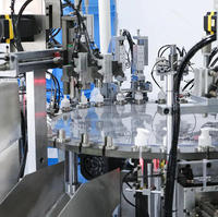 Machine d'assemblage de disques rotatifs à grande vitesse pour bouchons de bouteilles en plastique, marque NBTY, entraînée par un moteur servo, PLC, HMI tactile, garantie 1 an