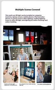 2024 tiktok led <span class=keywords><strong>g3</strong></span> rechargeable lumière d'appoint téléphone éclairage photographique studio photo selfie live led anneau lumineux - Product Image 2