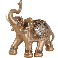 Éléphant européen en résine artisanat décoration or éléphant créatif décoration de la maison bureau salon éléphant résine artisanat