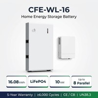 Batterie LFP4 CFE-WL-16 16kWh 10kWh 5kWh 51.2V 314Ah pour système solaire résidentiel ESS, compatible onduleur CAN, CE CB OEM