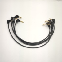 90 grados 4mm PVC aislado Conductor de cobre estañado 12V Banana Plug moldeado MONTAJE DE Cable para uso de electrodomésticos electrónicos