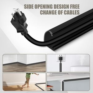 Cubierta de Cables Autoadhesiva para TV, Organizador de Cables Flexible para Pared, Accesorios para el Hogar y Oficina, Gran Venta - Product Image 4