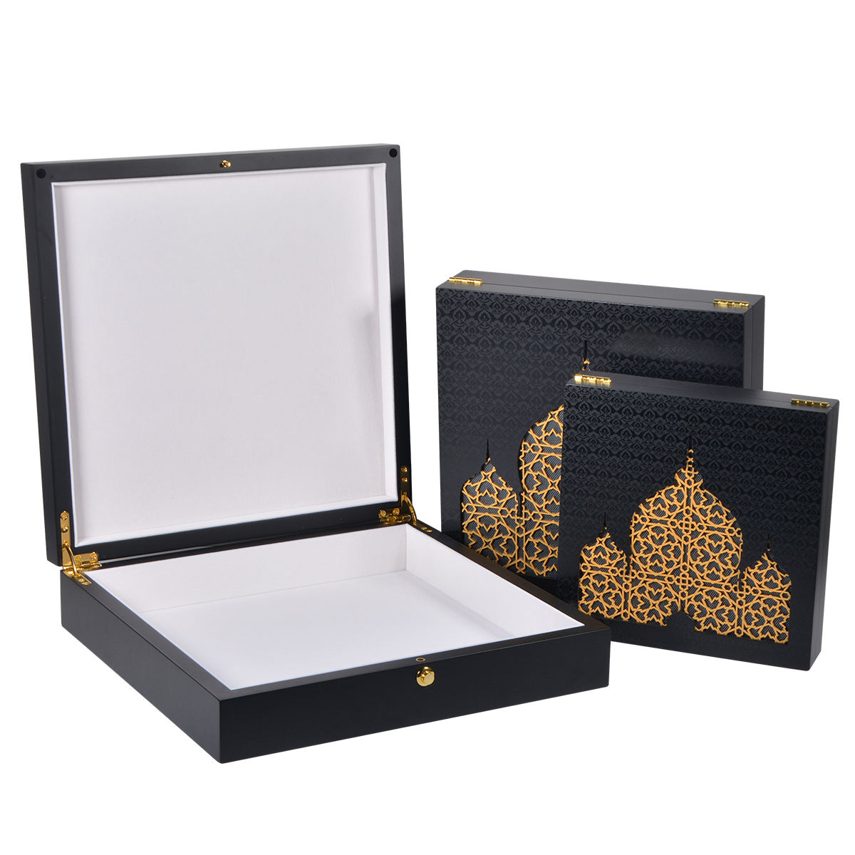 wooden perfume box-black