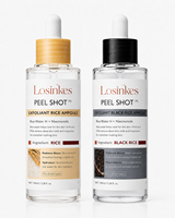 Ampoule exfoliante liquide OEM Glow Rice Peel Shot, soin du visage pour femmes, utilisation à domicile
