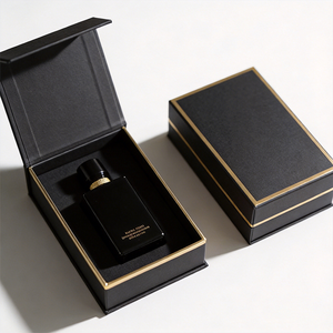 Boîte en carton rigide de luxe pour cosmétiques, avec impression personnalisée du logo, fermeture magnétique, haute qualité, vente chaude, avec insert, pour parfums et cadeaux - Product Image 1