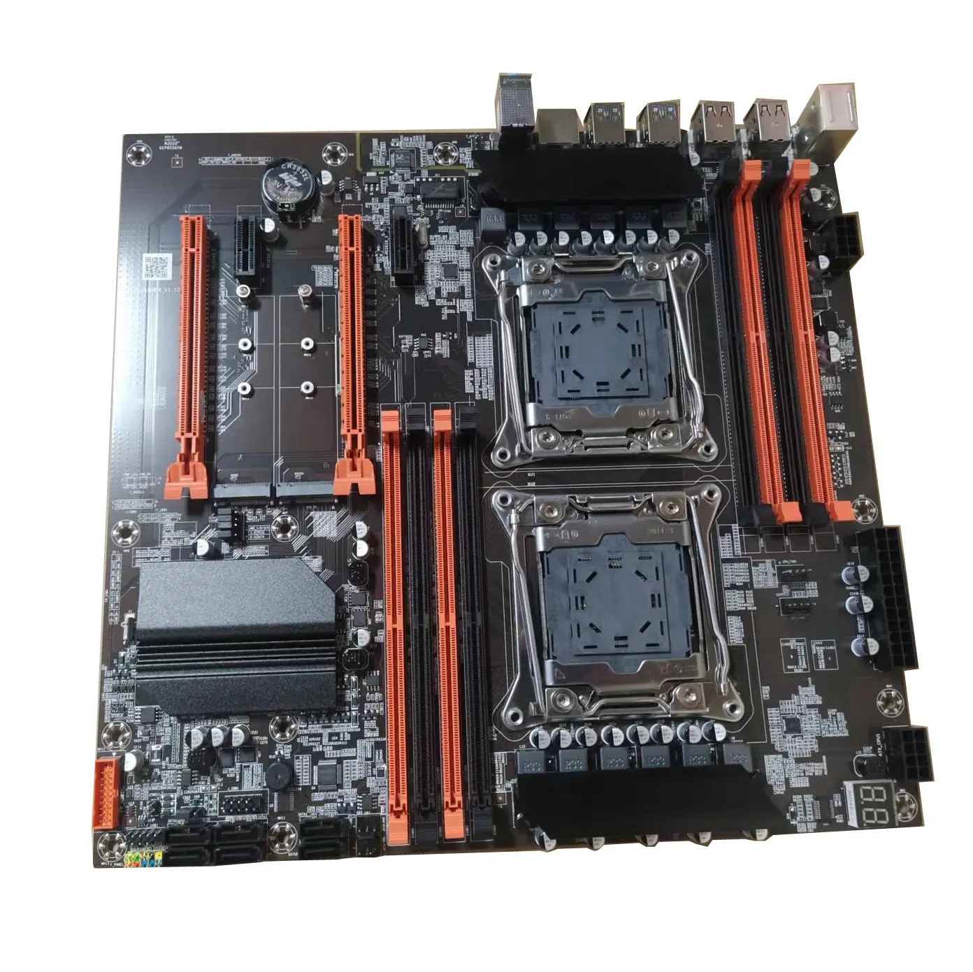 ALEO Zx-Du99 Motherboard Cpu DDR4, mendukung prosesor Dual Xeon E5 Lga2011 V3 seri V4 Chipset ganda X99 PC Motherboard Gaming