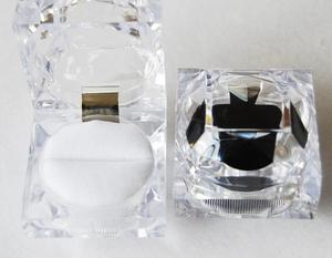 Top Quality clear Acrylic Plastic Crystal Ring Boxes square Shape <strong>Earring</strong> <strong>Cases</strong> Packing Jewelry Box 49*49*44mm 45.5*45.5*43mm - Product Image 4