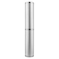 Porte-stylo en aluminium en gros, tube à stylo, cadeau promotionnel, garniture chromée brillante avec mousse à l'intérieur, étui à stylo, idéal pour logo personnalisé PKG011