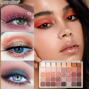 Miss rose – palette d'ombres à paupières, kit de maquillage, 40 couleurs, <span class=keywords><strong>les</strong></span> nudes, maquillage, 24 heures d'autonomie - Product Image 2