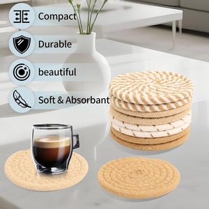 Posavasos Absorbente de Madera para Bebidas, Decoración para Mesa de Café, Decoración para Fiestas y Hogar, No Tóxico, Regalo de Inauguración de Casa - Product Image 5