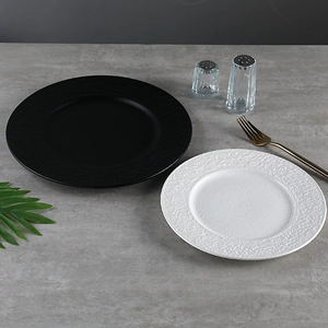 High Quality Customizable Handmade Japanese Style <b>Ceramic</b> Stoneware Steak <b>Plate</b> for Restaurants Hotels Microwave Safe Customized - Product Image 1