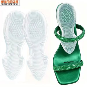 Coussinets de talon en gel <span class=keywords><strong>pour</strong></span> talons hauts, <span class=keywords><strong>demi</strong></span>-semelles, conception de déplacement du poids <span class=keywords><strong>pour</strong></span> soulager la pression, empêche le glissement des pieds et la fatigue des jambes - Product Image 4