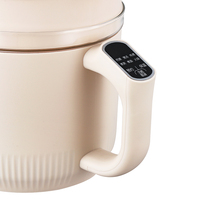 Mini-cuiseur électrique 1,2 L avec protection contre la surchauffe, idéal pour les nouilles, les soupes, les flocons d'avoine, indispensable pour les dortoirs universitaires, le bureau et les voyages