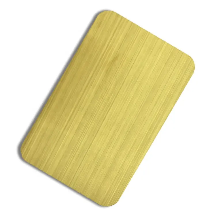 Inox 304 No.4/brushed/hairline Titanium Gold Sheets Pvd Coating Stainless Steel Sheets