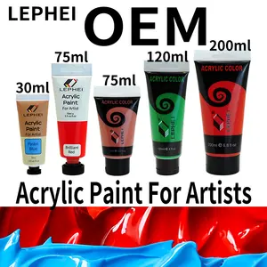 Colours Color Colors LEPHEI Acrylic Paint 75ml Factory OEM Colours Professional Color For Artist Colors Non-toxic