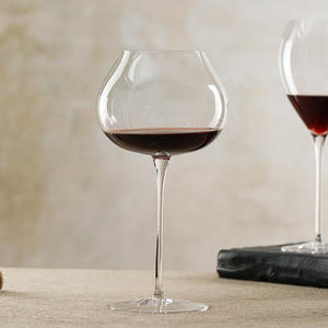 كأس نبيذ زجاجي كريستالي على شكل بصلة بتصميم عصري صديق للبيئة سعة 301-400 مل شفاف مصنوع يدويًا لحفلات الزفاف - Product Image 3