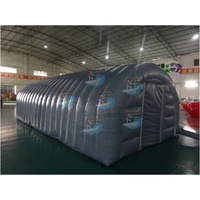 Tente tunnel gonflable robuste pour salle de sport, grand abri pneumatique pour événements extérieurs, ateliers mobiles, tailles personnalisées directement de l'usine