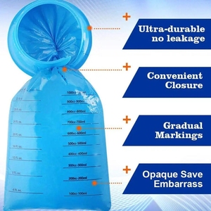 Blue Waste Disposal Bags medizinische Einweg-Erbrochene Taschen mit Spender Kleiderbügel Für Reise krankheit - Product Image 5