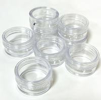 Envase de Plástico PS de Grado Alimenticio, Directo de Fábrica, Vacío, Pequeño, de 5g 10g, Transparente, para Extracto de Resina de Cali
