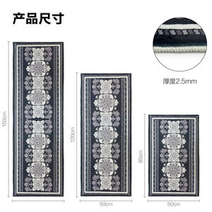 Lavable en Machine poils inférieurs persan <span class=keywords><strong>turc</strong></span> Style Vintage maison tapis chambre tapis microfibre cuisine tapis ensemble pour sol - Product Image 6