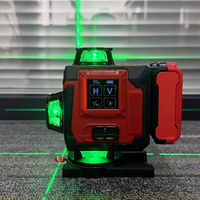 Niveau laser industriel populaire 4D 16 lignes, mini, 360°, auto-nivelant, croix verticale et horizontale, avec batterie au lithium