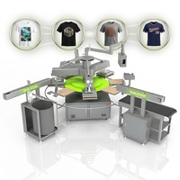 Presse à chaud industrielle électrique entièrement automatisée à 8 stations pour vêtements, modèle Carousel X-PRESS V6.0 40*60cm 40*50cm