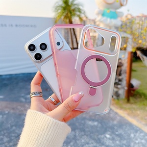 2025 armor case <b>2</b> in 1 Hard Pc Tpu Hybrid Cover Back Cases Wireless Magnets Charging protection for iphone 17 <b>Pro</b> Max - Product Image 6