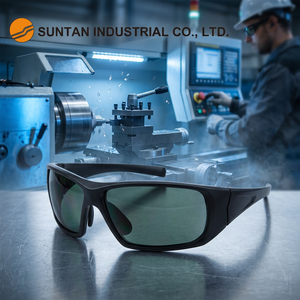 AS/NZS 1337.1 Safety Glasses CE EN166 Protective Eyewear Impact Resistant PC Lens Metal Nose <b>Pad</b> Fit - Product Image 1