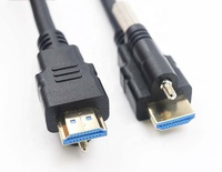 HDMI HDTV 2.0 mâle à mâle câble Audio vidéo avec vis de verrouillage connecteur de montage sur panneau HDMI Type 1m 1.5m 2m 3m 5m 8m