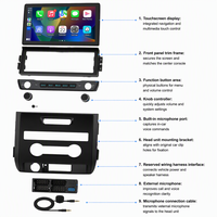 Autoradio GPS Android 13.0 pour Ford F150 2009-2014 avec CarPlay sans fil et Android Auto, écran 10,1 pouces