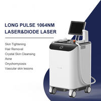 Alat Kecantikan Profesional Penghilang Rambut Laser Diode 808nm & Penghilang Rambut Long Pulse 1064nm Epilator Permanen Penghilang Vaskular