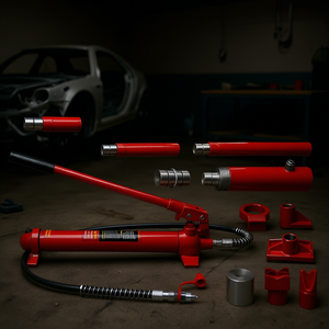 Gato hidráulico portátil de 20 toneladas con manguera de aceite de 1,43 m, herramienta para reparación de chasis de coche, equipo de reparación de carrocería automotriz - Product Image 2