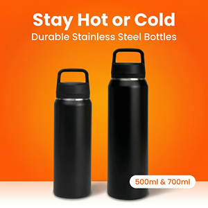 Bouteille d'eau minimaliste en acier inoxydable à isolation sous vide, portable, pour tasse thermos droite, performance thermique de 6 à 12 heures - Product Image 4