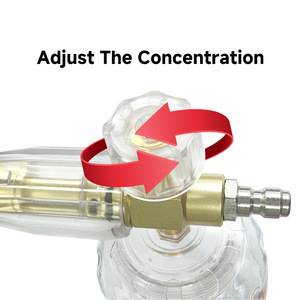 Lance à mousse en plastique entièrement transparente 1L, haute pression 8MPa, pour pompes à eau, <span class=keywords><strong>lave</strong></span>-auto, pistolet à mousse, canon à mousse - Product Image 4