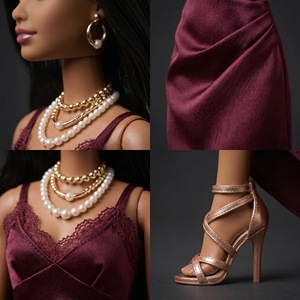 Poupée de mode afro-américaine haut de gamme <span class=keywords><strong>avec</strong></span> articulations mobiles, <span class=keywords><strong>maquillage</strong></span> fait main, accessoires de poupée haut de gamme, prête à être expédiée - Product Image 3