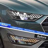 Ensemble de phares LED KGKB pour Audi A7 4K8 2019-2025 – Amélioration style matriciel avec lentille de projecteur, DRL et clignotants séquentiels – Plug & Play