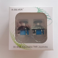 SYY JT13-009 K-Silver Joystick réglable 30-80gf avec amortissement anti-dérive TMR pour accessoires de jeu PS5 PS4 Xbox
